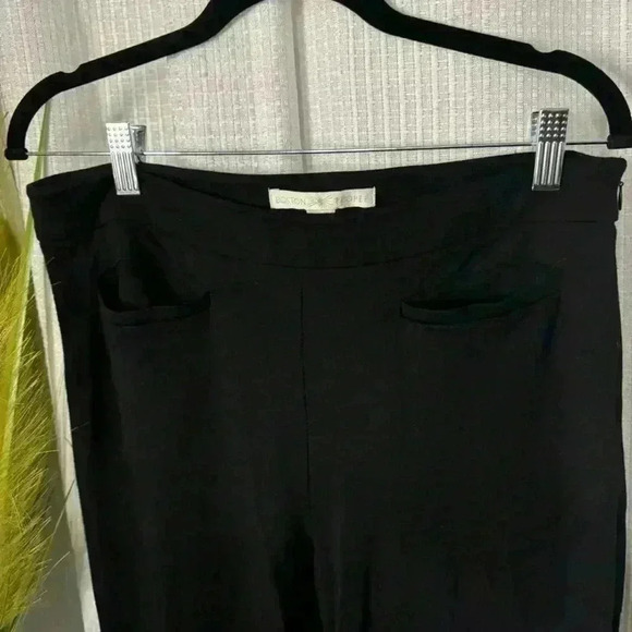Boston Proper Women’s 10 Black Side Zip Wide Leg Dress Pants Front Pockets Work - Picture 2 of 15